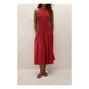 Faithfull the Brand - Sanchia Cotton Dress | Red