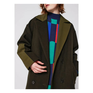 Bobo Choses - Long Wool Coat - Women's Collection | Khaki