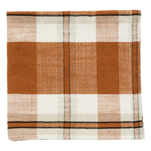 Madam Stoltz - Gingham napkin | Pumpkin