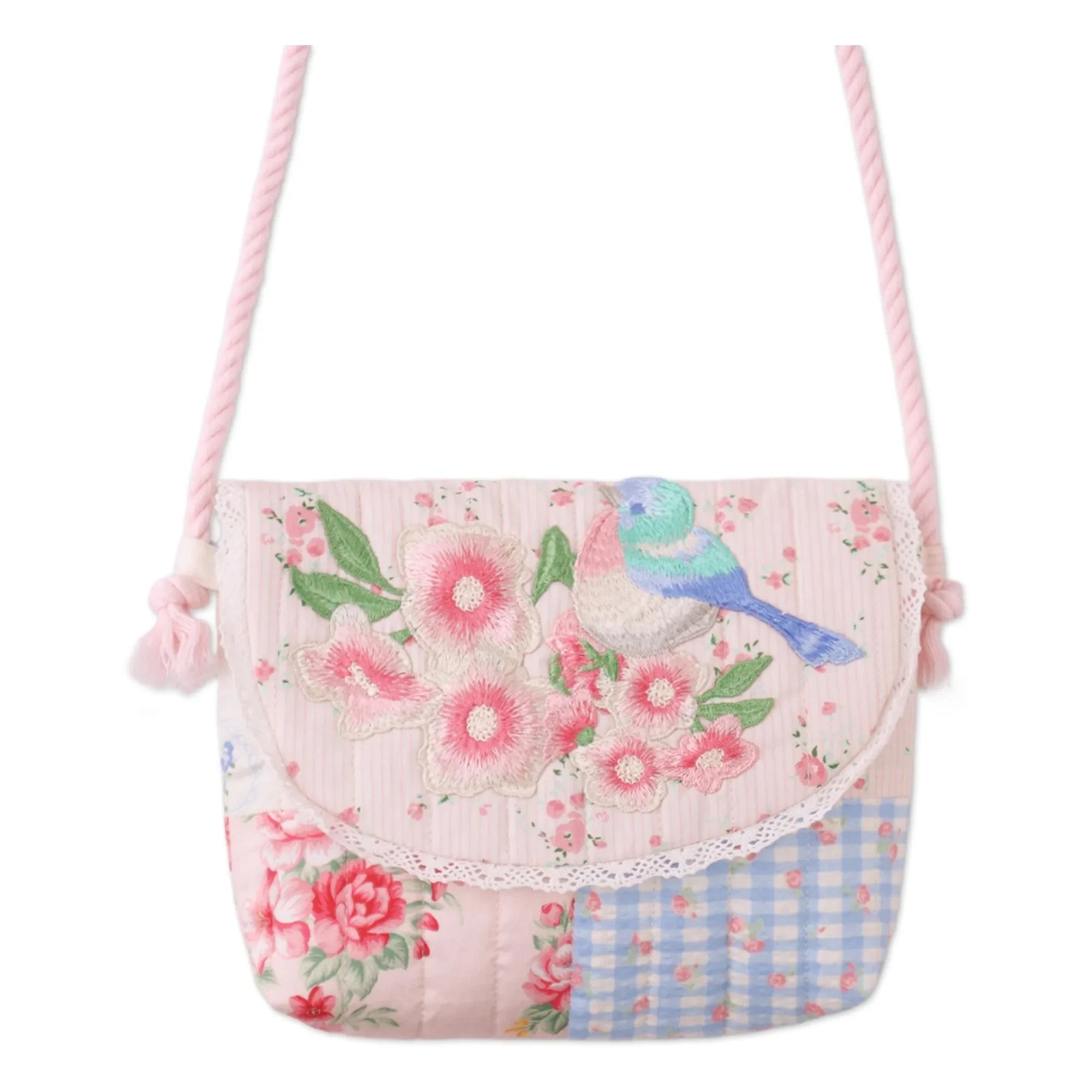 Gingersnaps - Kane Patchwork Bag | Ecru
