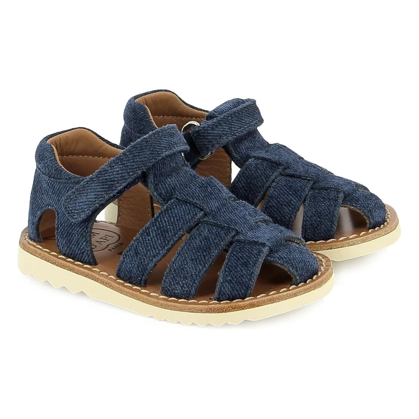 Pom d'Api - Waff Papy Sandals | Denim Blue