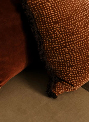Olsson & Jensen - Dotty Velvet Pillowcase | Rust