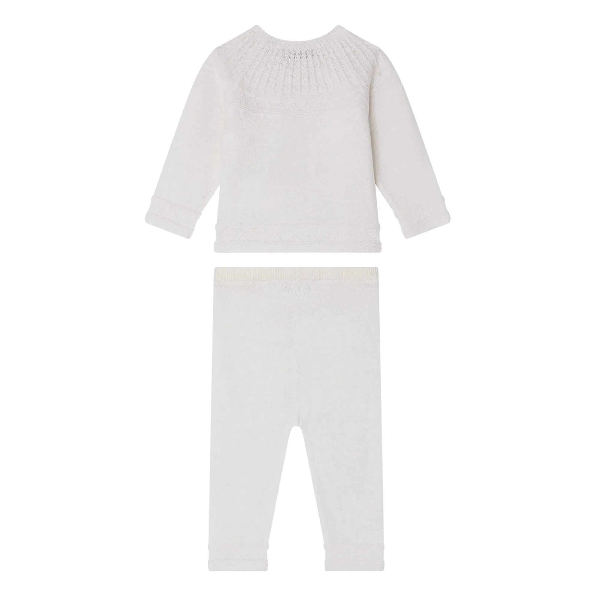 Bonpoint - Jina Laine Top and Leggings Set | White