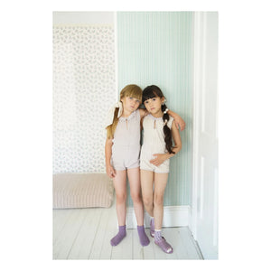 Soor Ploom - Combishort Club Fleurie Organic Cotton | Off White