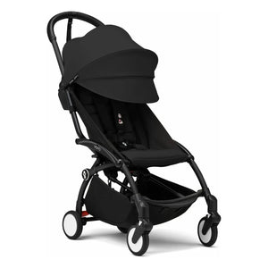 Stokke® - YOYO³ tam bebek arabası 0+ ve 6+ Siyah çerçeve | Siyah