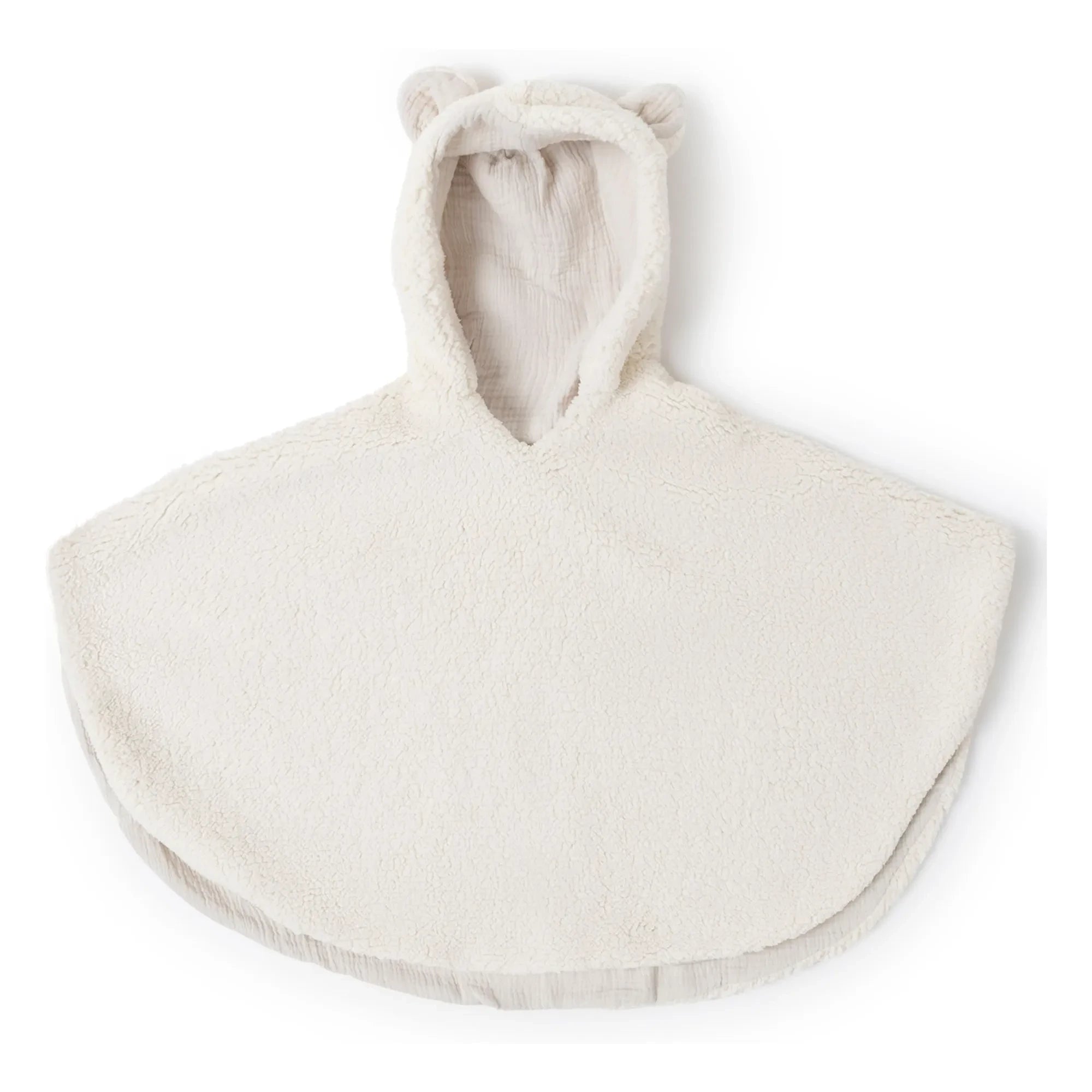 Babyshower - Polar Fleece Poncho | Ivory