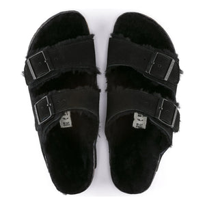 BIRKENSTOCK - Shearling Arizona Sandaletler - Yetişkin Koleksiyonu | Siyah