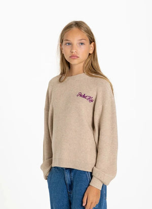 Smallable Kid - Shelly Pocket Kiss Wool Sweater | Cream