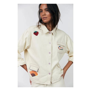 Lollys Laundry - April Pamuk ceket | Krem