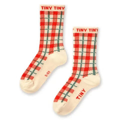Tinycottons - Plaid Socks | Ecru