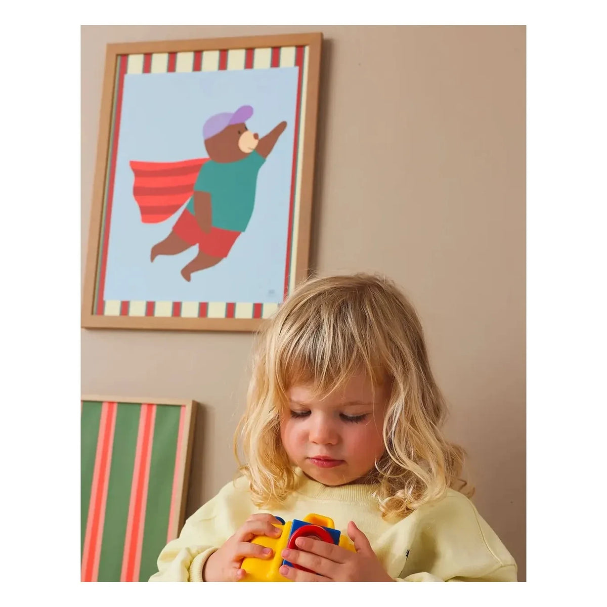 Ma petite vie - "Superhero" Poster | Light blue