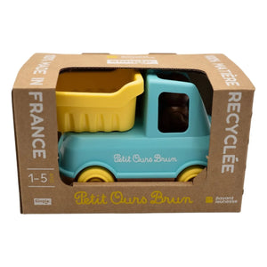 Simple - Dump Truck - Single x Small Brown Bear | Blue
