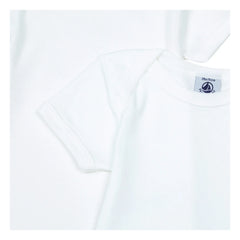 Petit Bateau - Pack of 2 Organic Cotton Baby Rompers | White