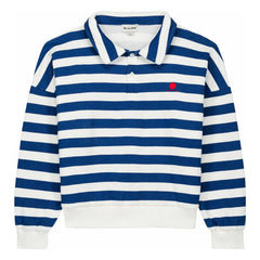 We Are Kids - Striped Organic Cotton Polo T-Shirt | Blue