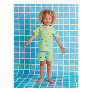 Halcyon Nights - Banana Recycled Fiber Swim Shorts | Turquoise