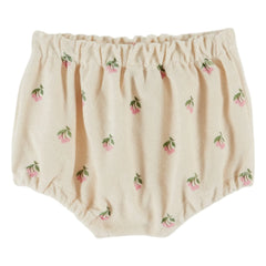 Emile et Ida - Cherry Organic Cotton Sponge Bloomer | Cream