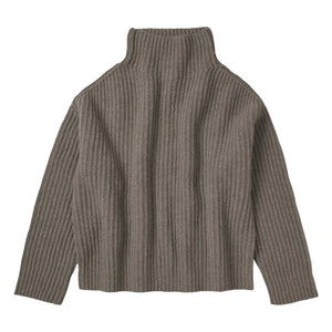 FUB - Ribbed Knit Sweater with Wool Blend - Women's Collection | Beige