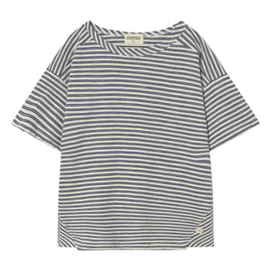 Cozmo - Alan Striped T-Shirt | Navy Blue