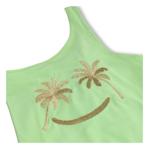Molo - Asymmetrical Swimwear Nai Golden Smile Recycled Fibres | Anise green