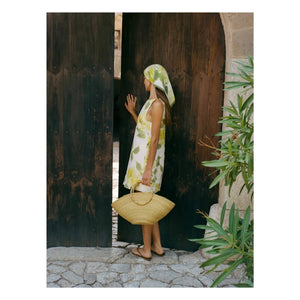 Peony - Keten Shift Elbise | Sarı