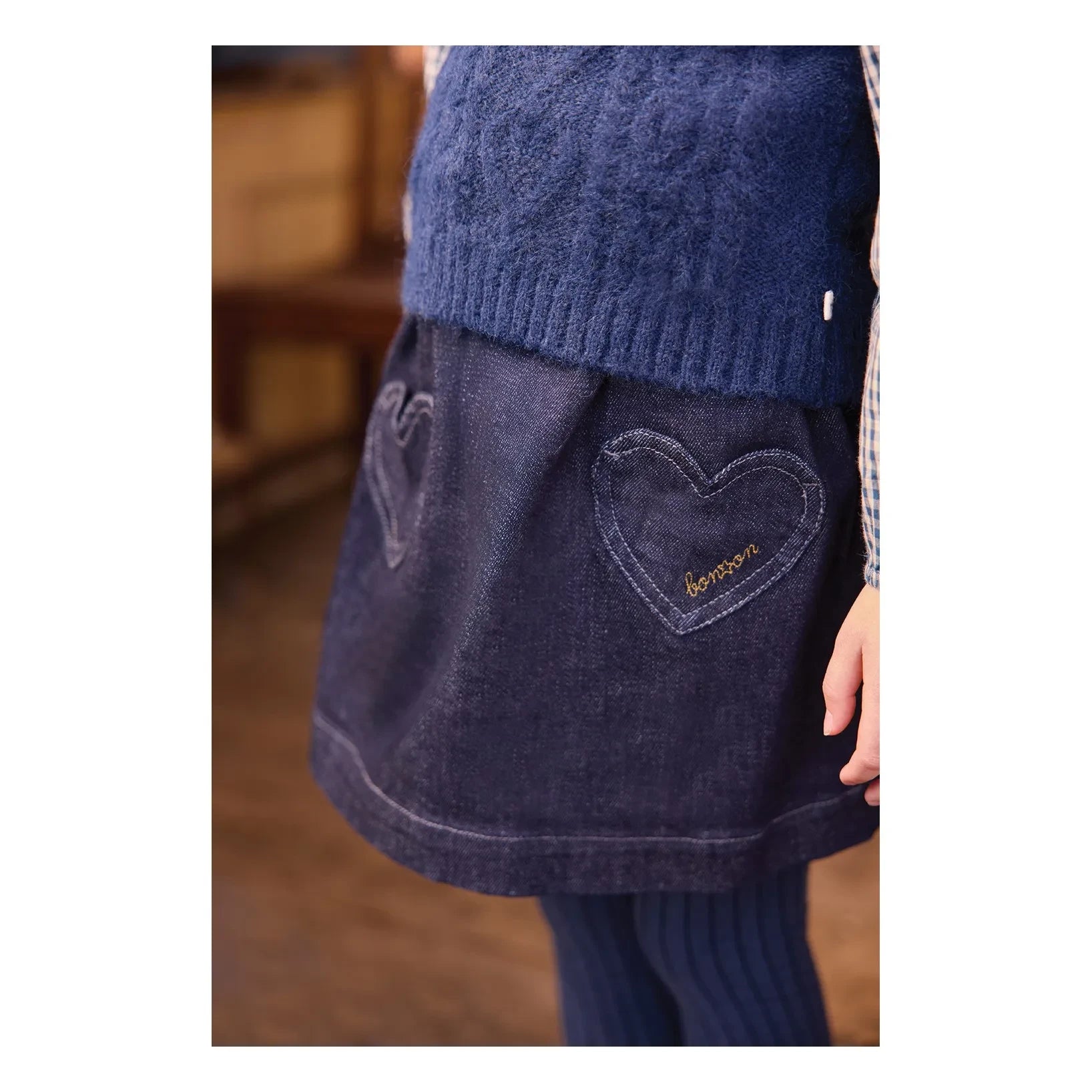 Bonton - Douchka Denim Skirt | Dark Blue