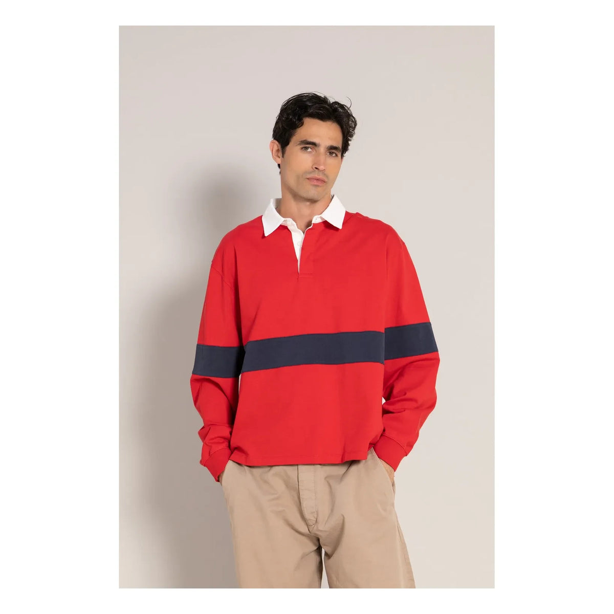 Smallable Man - Fausto Organic Cotton Polo T-shirt | Dark red