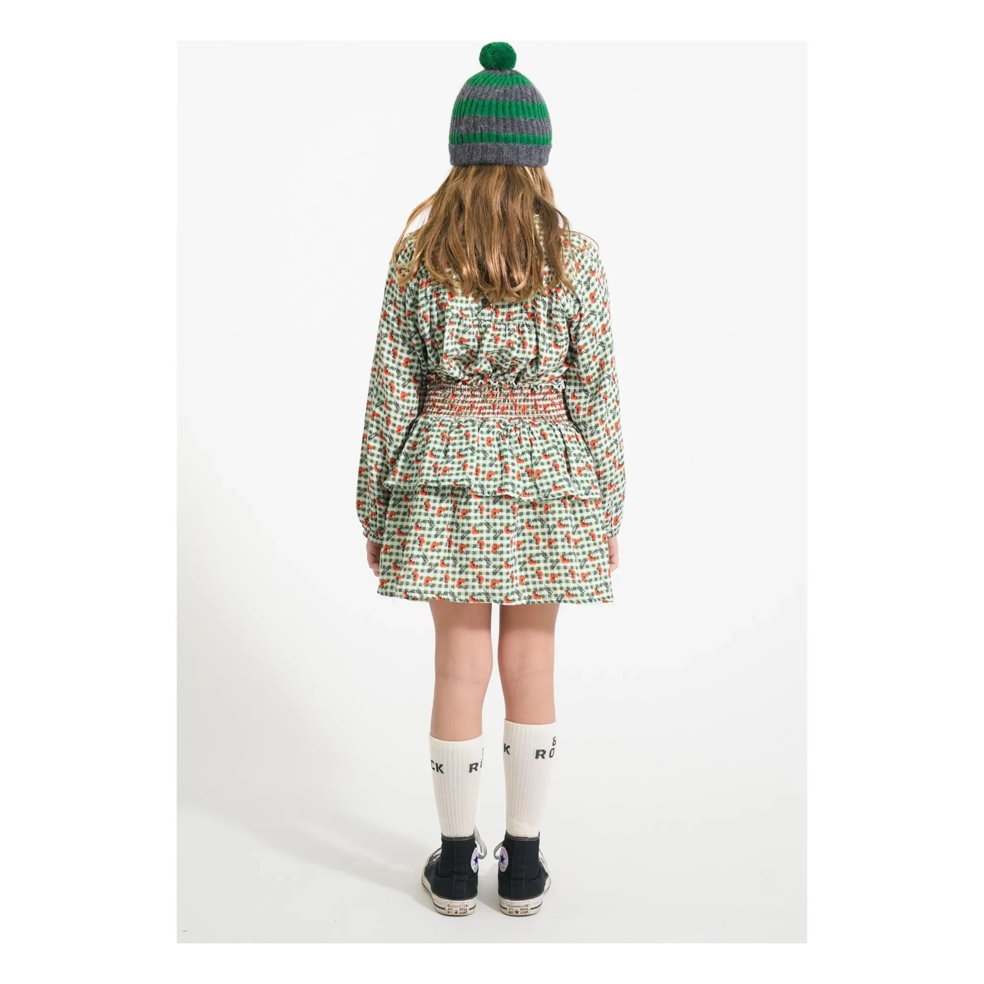 Piupiuchick - Ruffled Floral Skirt | Green
