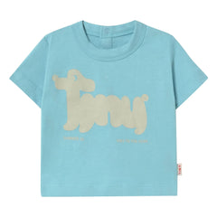 Tinycottons - Organic Cotton Dog T-Shirt | Light Blue