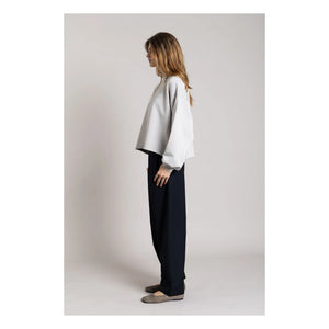 Smallable Woman - Bria Organic Cotton Sweatshirt | Pearl Gray