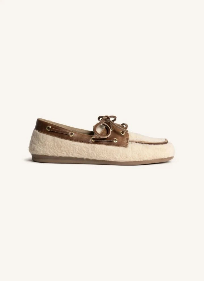 Posa - Alpina Boat Shoes | Beige