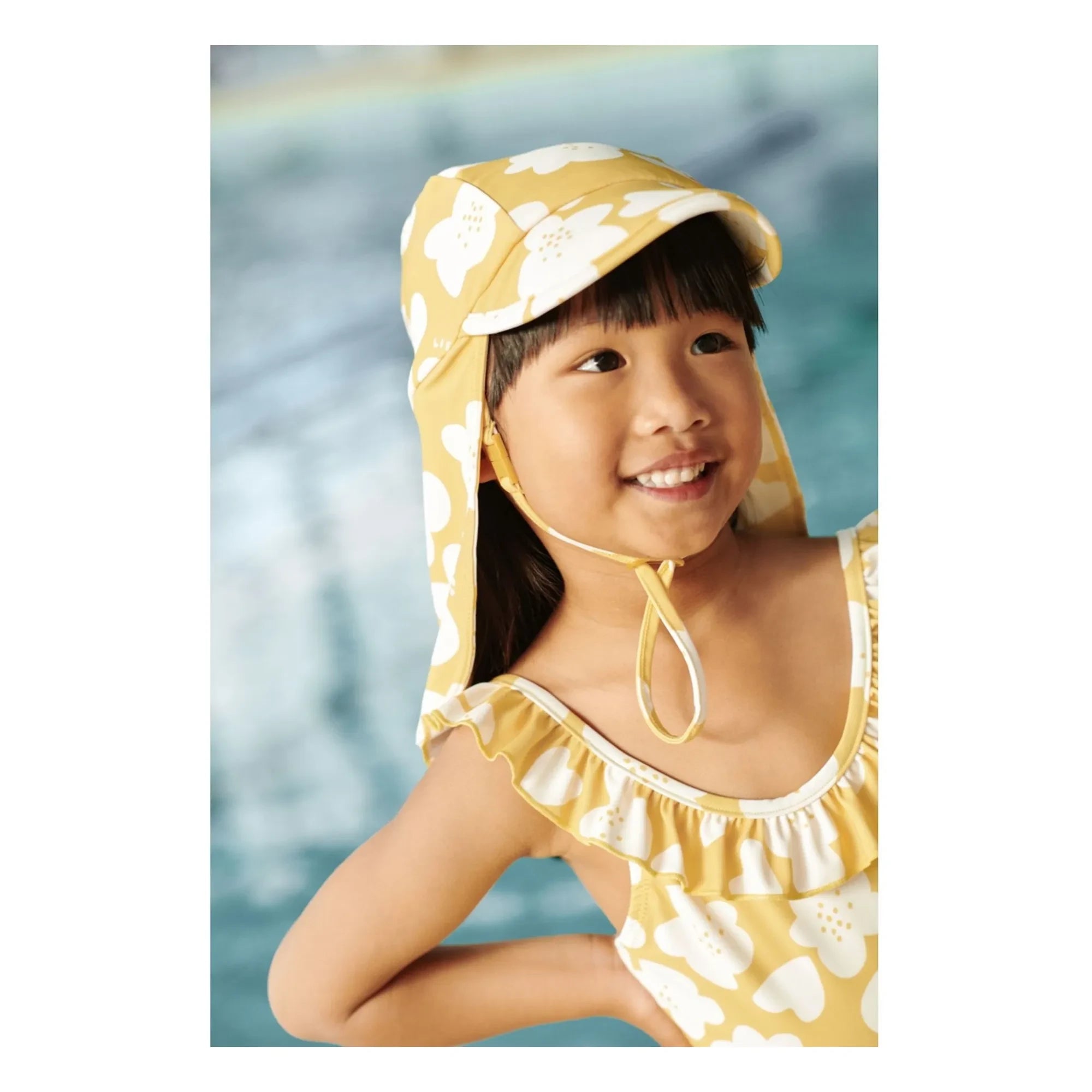 Liewood - Cecilia Fleuri UV Protection Hat | Yellow