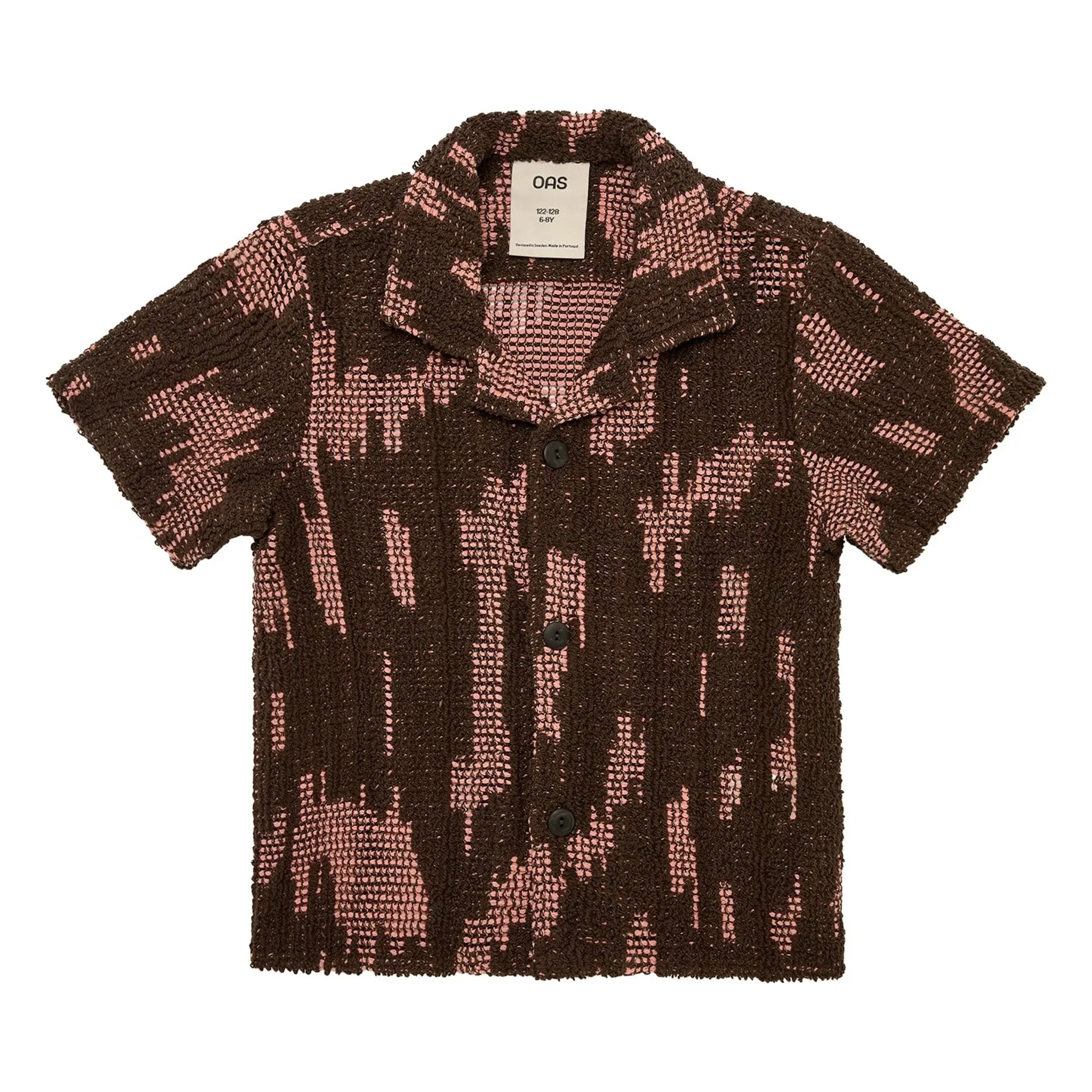 OAS - Brink Palmer Crochet Shirt | Brown
