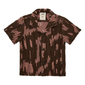 OAS - Brink Palmer Crochet Shirt | Brown