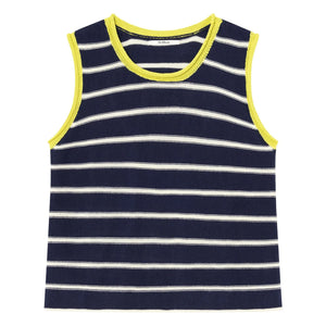 Dr Bloom - Chupito sleeveless cotton sweater | Navy blue