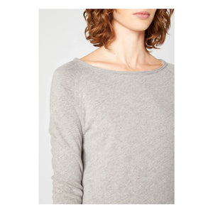 American Vintage - Long Sleeve Boat Neck T-Shirt Sonoma | Heather Gray