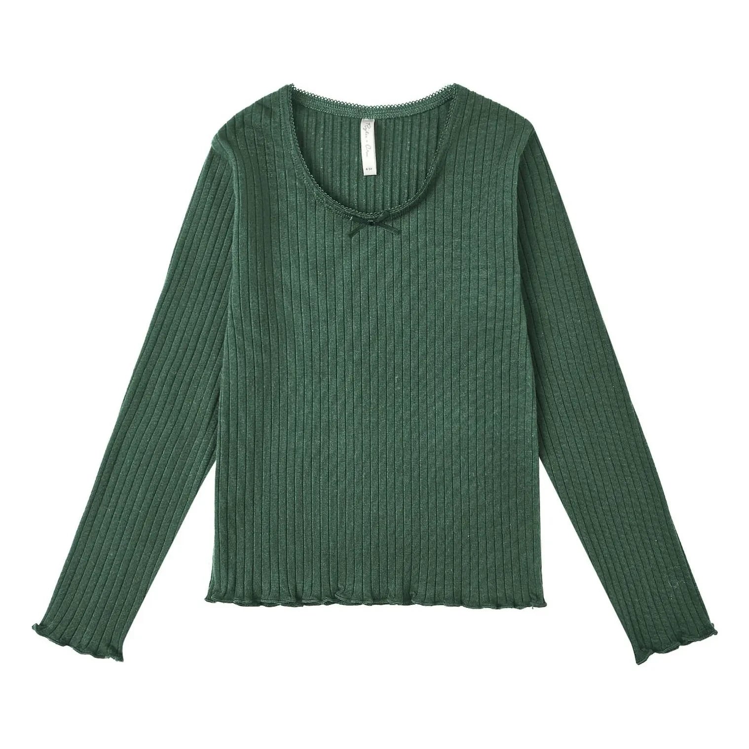 Rylee + Cru - Mini Ribbed T-Shirt | Green