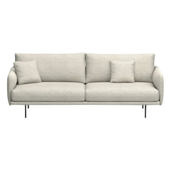 Panac Edition - Bouclé Fabric Isly 3-Seater Sofa - 205 cm | Off-White