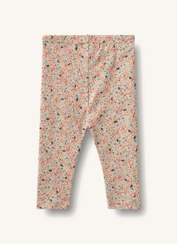 Wheat - Jules Fleuri Organic Cotton Tights | Peach