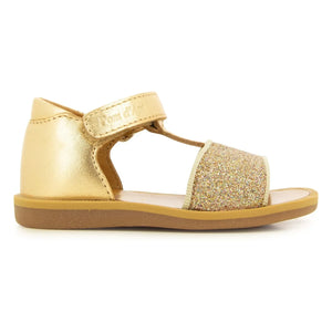Pom d'Api - Poppy Easy Glitter Sandals | Gold