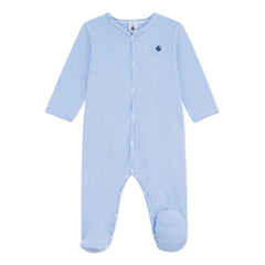 Petit Bateau - Organic Cotton Striped Pajama | Blue