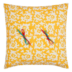 Lisa Corti - Arabesque Corolla Pillowcase | Yellow