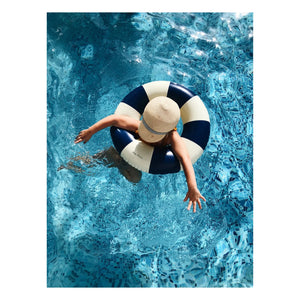 Petites Pommes - Olivia Inflatable Donut | Navy Blue
