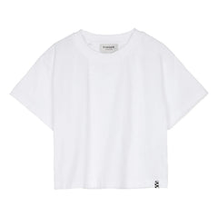 Finger in the nose - Oversized Cropped Organic Cotton T-Shirt | White