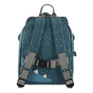 Trixie - Mr. Triceratops Backpack | Gray Blue
