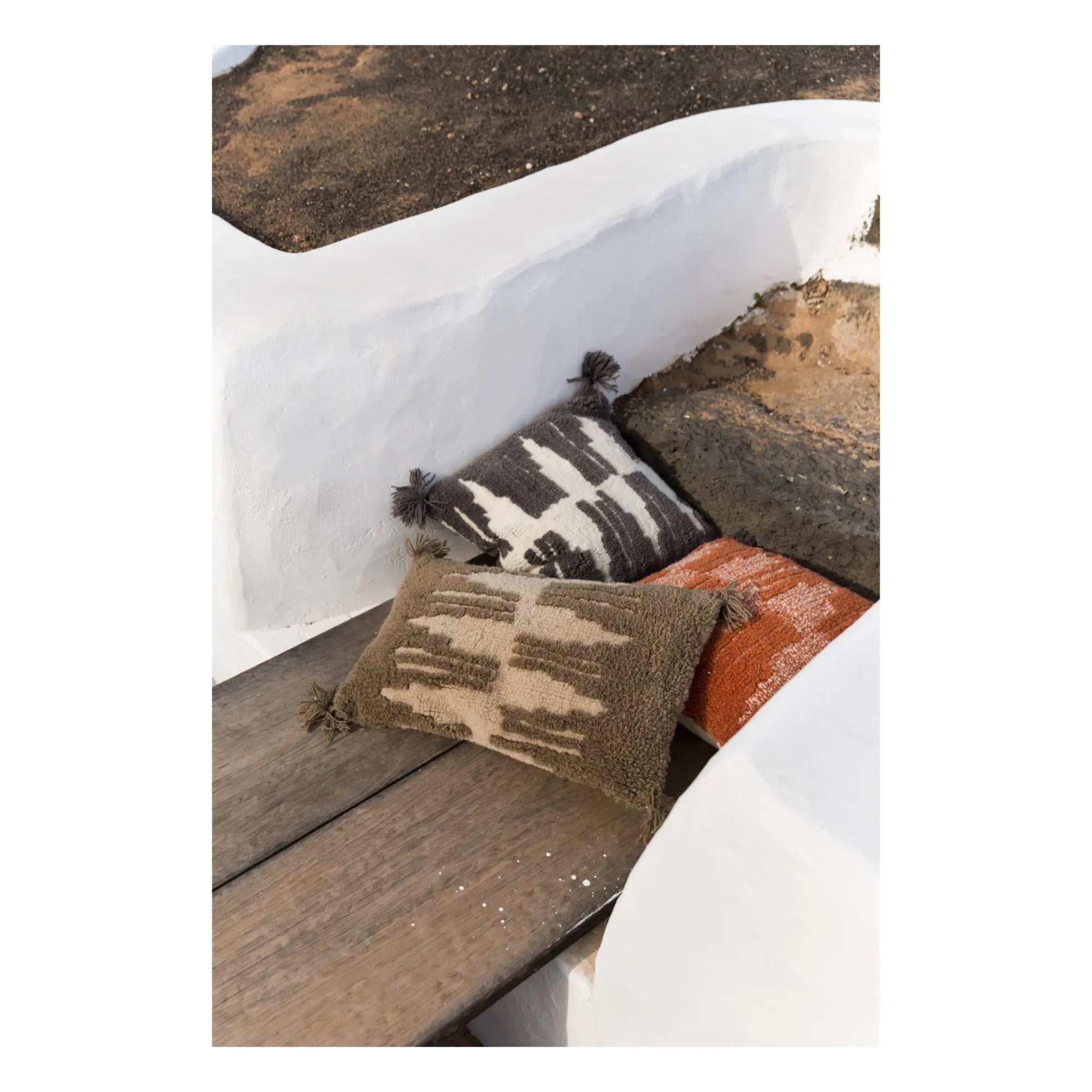 Lorena Canals x Smallable - Zagros Rectangular Cushion - Smallable x Lorena Canals | Brown
