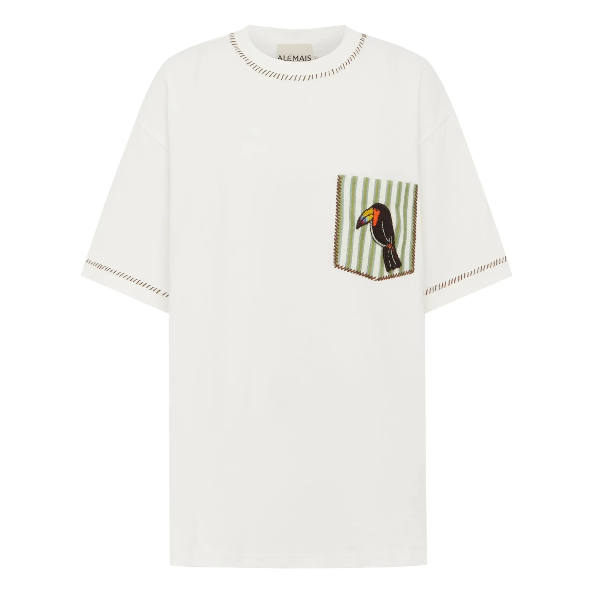 Alémais - Toucan Organic Cotton T-Shirt | White