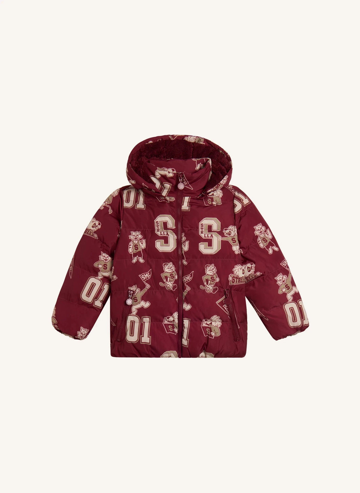Stella McCartney Kids - Burgundy Puffer Jacket