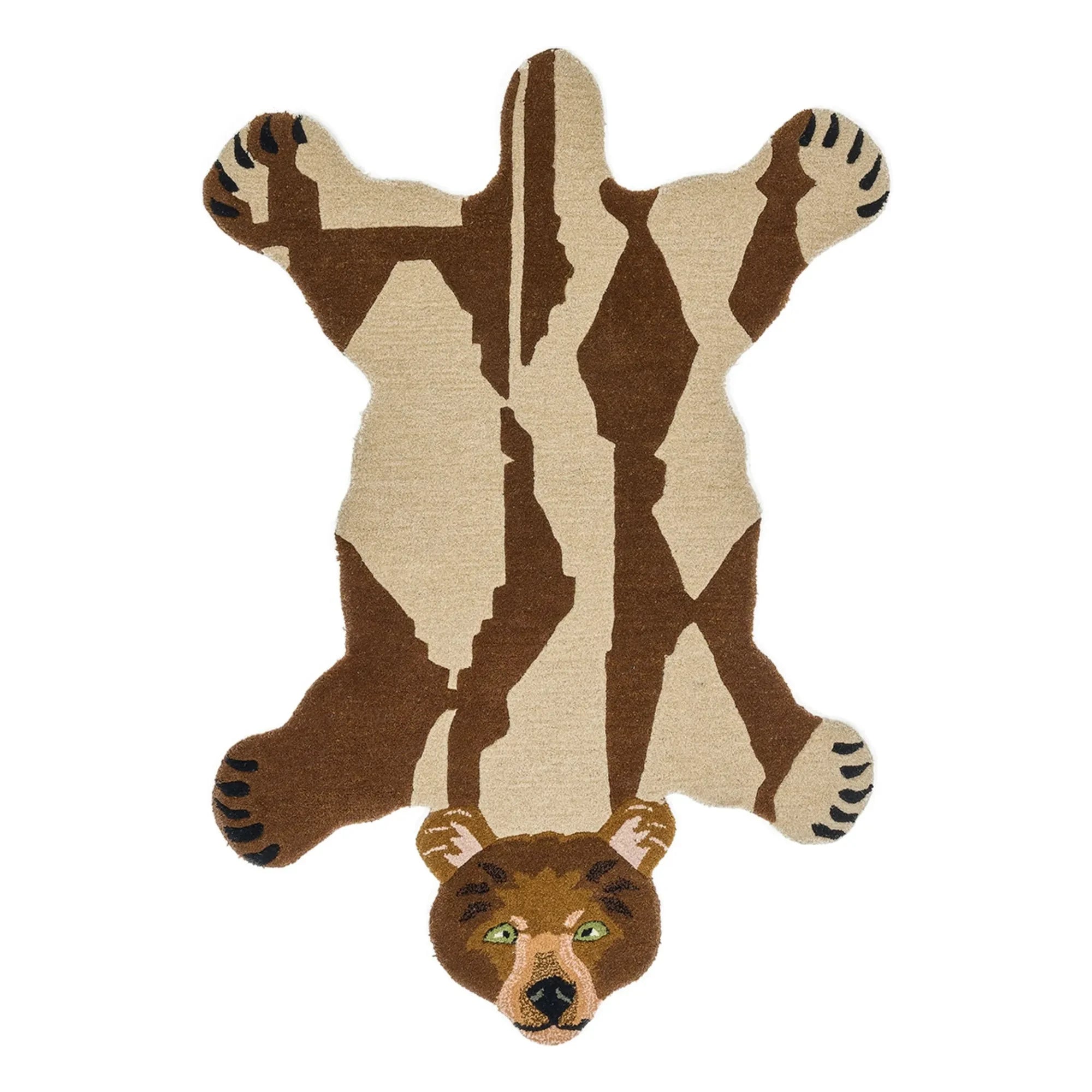 Doing Goods - Wool Bear Rug | Brown