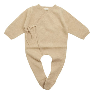 My Little Freckle - Baby Grow Organic Cashmere Romper | Caramel