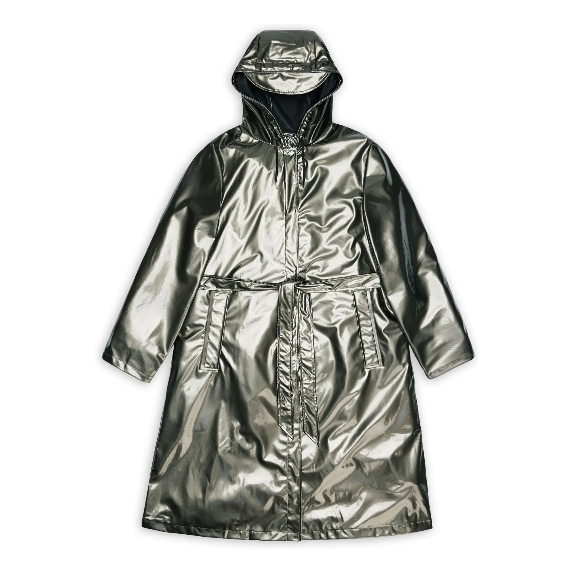 Rains - A-Line W3 Long Coat | Charcoal Gray